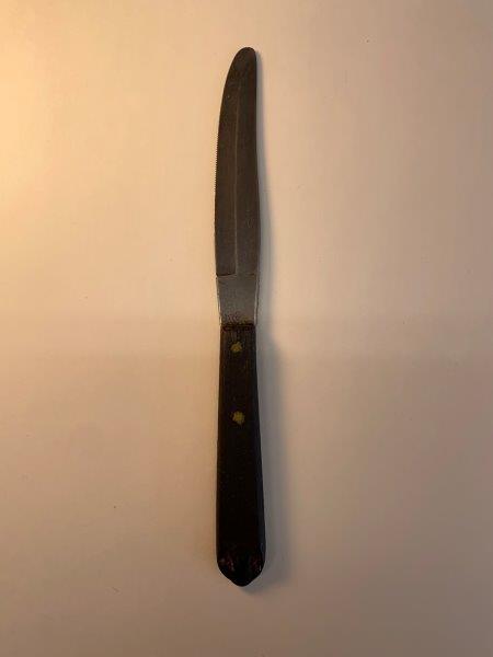 Black Plastic Kitchen Knife