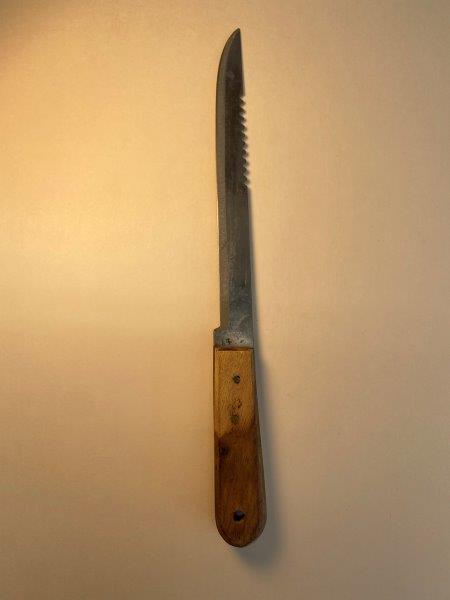 Half Serrated Kitchen Knife