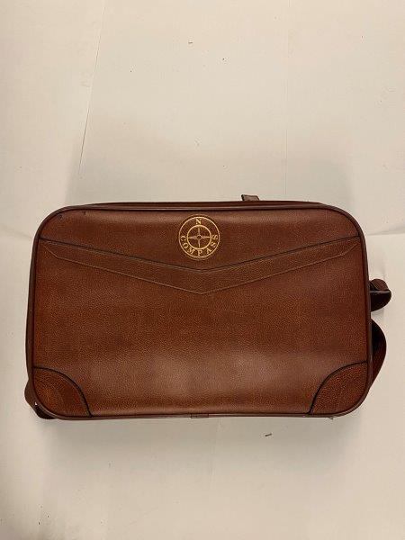 Small Brown Leather Suitcase