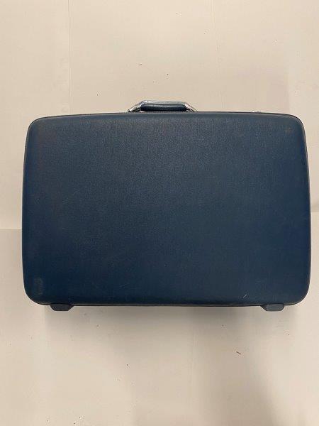 Medium Navy Blue Suitcase