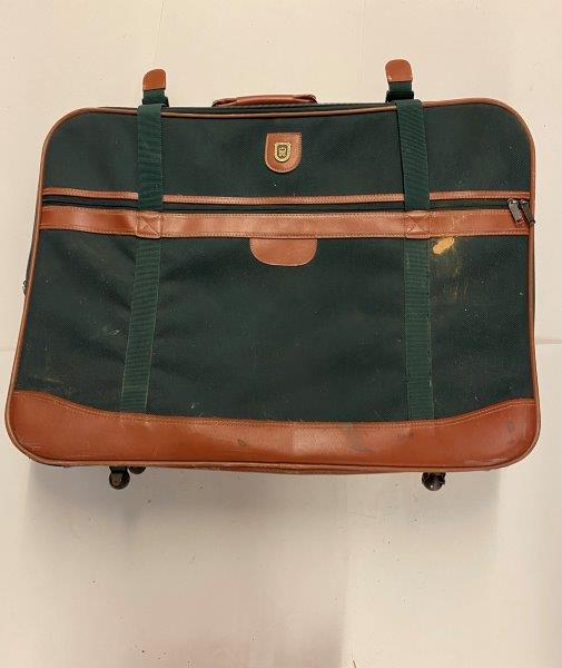 Large Forest Green Suitcase